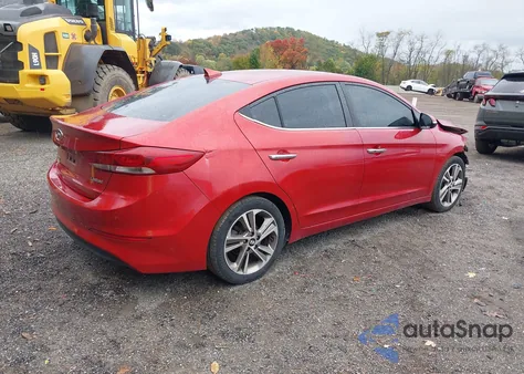 2017 Hyundai Elantra Limited из США, поврежденный, VIN 5NPD84LF0HH033922